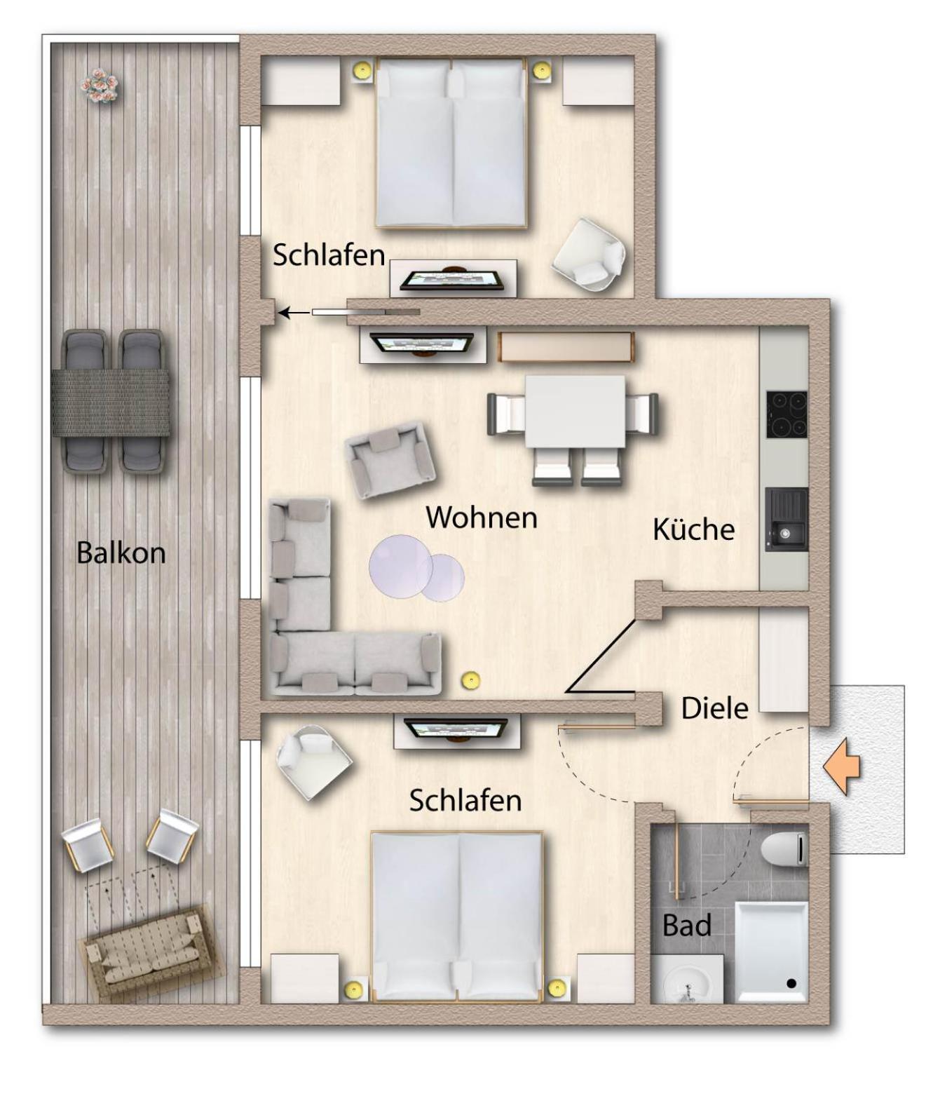 Fördeferien Bockholmwik Apartment Munkbrarup