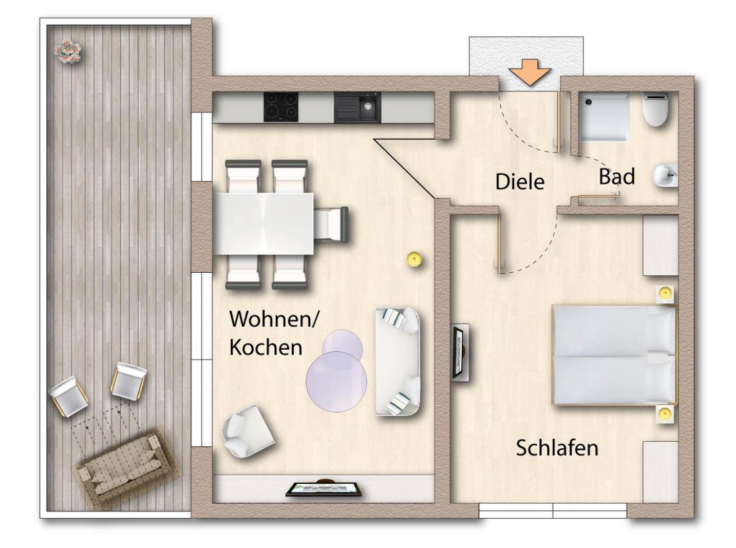 Fördeferien Bockholmwik Apartment *